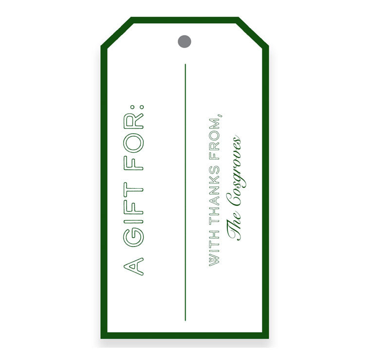 Evergreen Gift Tag