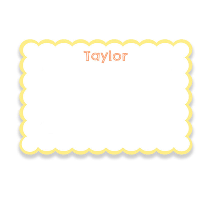 Scallop - 5X7 Inch Cards
