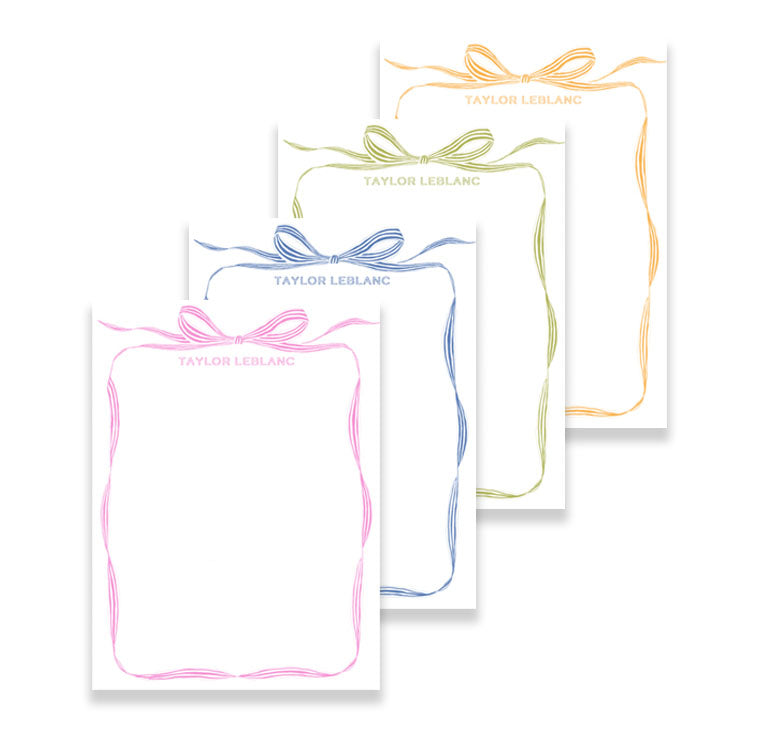 Tied with a Bow - 5X7 Inch Notepads