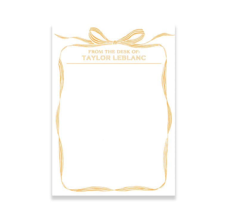 Tied with a Bow - 5X7 Inch Notepads