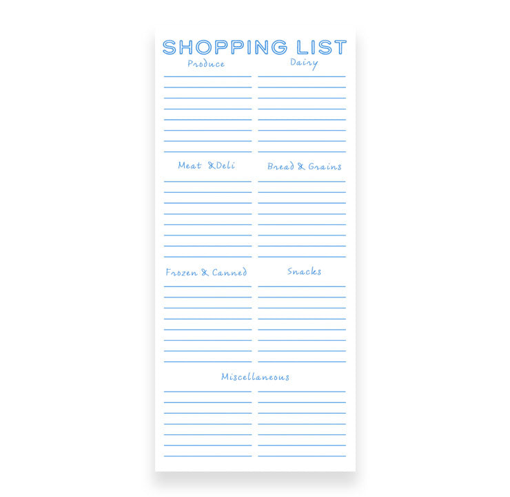 3.75x9" Meal Planning Notepads