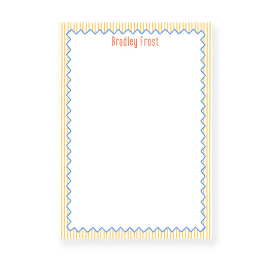 Zig-zag Stripe - 5x7 Inch Notepad